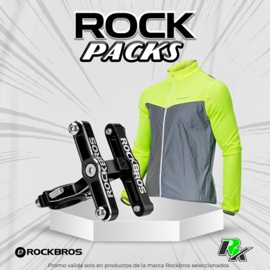 PACK CASACA ROCKBROS REFLECTIVA TALLA M Y SOPORTE