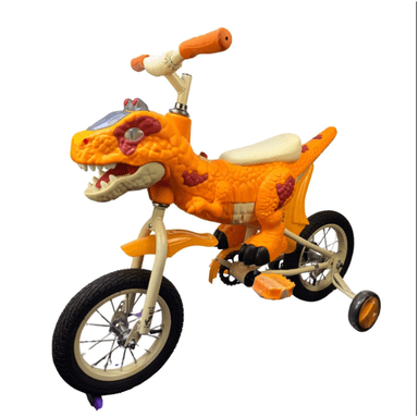 BICICLETA BLUETOOTH CON PEDAL Y CADENA, LUCES, MUSICA KODI DINO BICICLETA VERDE