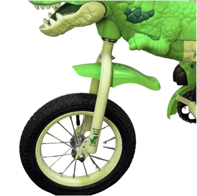 BICICLETA BLUETOOTH CON PEDAL Y CADENA, LUCES, MUSICA KODI DINO BICICLETA VERDE - 3