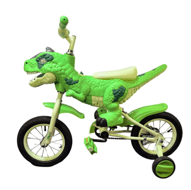 BICICLETA BLUETOOTH CON PEDAL Y CADENA, LUCES, MUSICA KODI DINO BICICLETA VERDE - 5