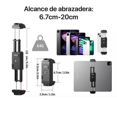 ADAPTADOR ULANZI TABLET CELULAR A TRÍPODE ST-29 - 4