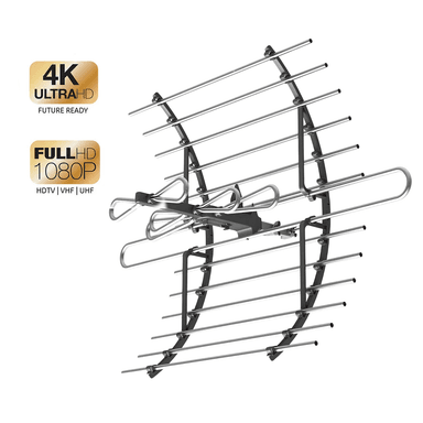 ANTENA DIGITAL TDT HD EXTERIOR TV 20DBI LIMA PROVINCIAS - 1