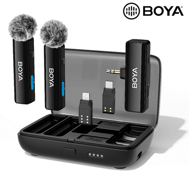 MICRÓFONO BOYA LINK PROFESIONAL MULTICONEXIÓN UNIVERSAL DUAL