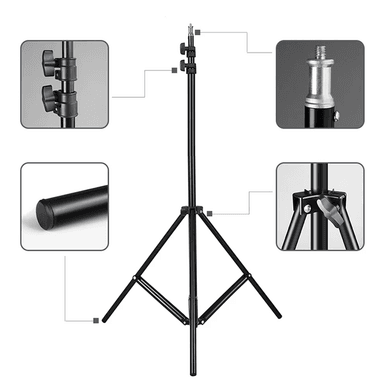 LUZ LED RGB ULANZI LT003 ILUMINACIÓN PROFESIONAL + TRÍPODE 210CM - 4