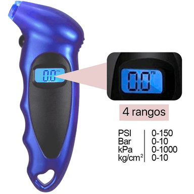 MEDIDOR DE PRESIÓN DIGITAL AZUL MATE AUTO CAMIONETAS - 3
