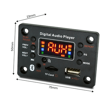 PANEL CUADRADO AUDIO BT FM MP3 AUX REALTEC - 6