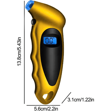 MEDIDOR DE PRESIÓN DIGITAL DORADO NEUMÁTICOS AUTO CAMIONETAS - 5