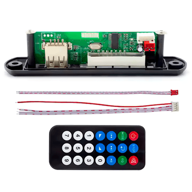 PANEL OVALADO AUDIO MP3 DECODIFICADORA 12V BT USB FM AUX TF SD - 5