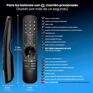 CONTROL REMOTO SMART PARA TV LG MR21GA - 2