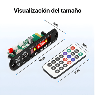 PLACA DECODIFICADORA BLUETOOTH 5.0 REPRODUCTOR MP3 AMPLIFICADOR DE 50W - 6