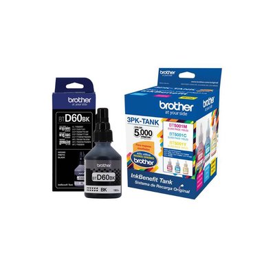 TINTA BROTHER 3PK-TANK MULTICOLOR PACK BTD60BK ORIGINALES