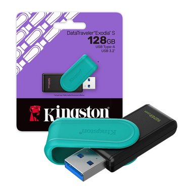 MEMORIA USB KINGSTON DATATRAVELER EXODIA S 128GB USB 3.2 VERDE DTXS/128GB - 1