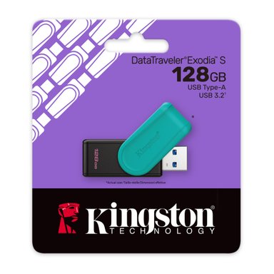 MEMORIA USB KINGSTON DATATRAVELER EXODIA S 128GB USB 3.2 VERDE DTXS/128GB - 5
