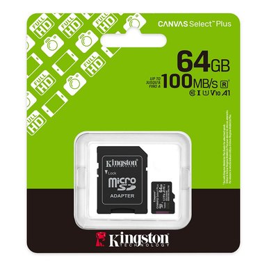 MEMORIA MICROSD 64GB KINGSTON CANVAS SELECT PLUS 150MB/S UHS-I CLASE 10 SDCS3/64GB - 2