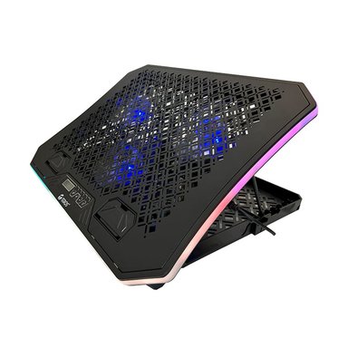 COOLER PARA LAPTOP TEROS TE-7130N RGB 15.6' 3 VENTILADORES 11CM NEGRO - 2