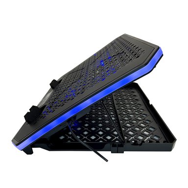 COOLER PARA LAPTOP TEROS TE-7130N RGB 15.6' 3 VENTILADORES 11CM NEGRO - 5