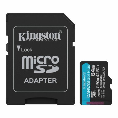 MEMORIA MICROSD 64GB KINGSTON CANVAS GO! PLUS UHS-I 170MB/S + ADAPTADOR SD SDCG4/64GB - 2