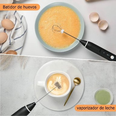 BATIDORA MINI ELECTRICA RECARGABLE BLANCO - 3