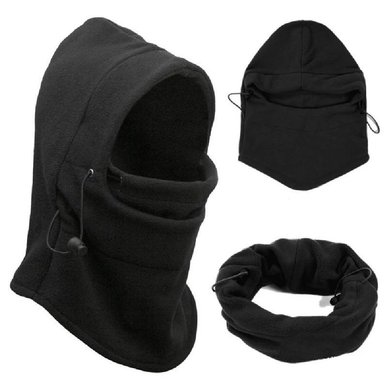 GORRO POLAR DE CARA COMPLETA PARA HOMBRE | NEGRO