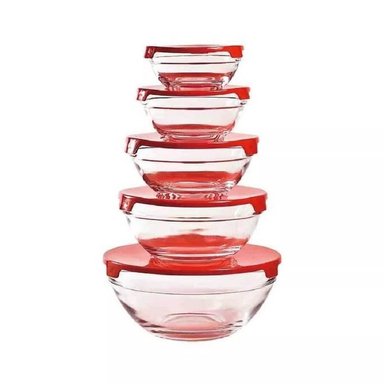 PACK 5 BOWLS ST5BLVD VIDRIO TAPA