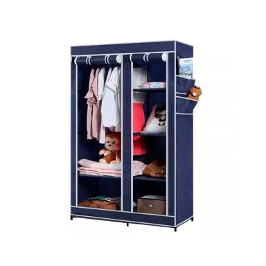 ROPERO ARMABLE 2 CUERPOS AZUL