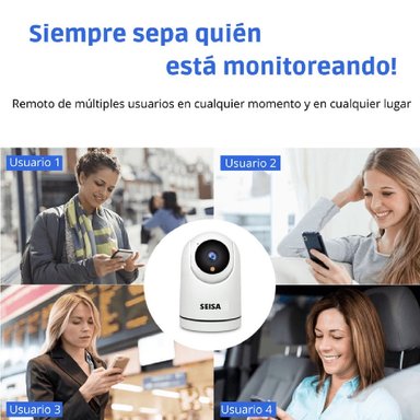 CÁMARA WIFI SEGURIDAD INALÁMBRICA FULL HD 360° - 3
