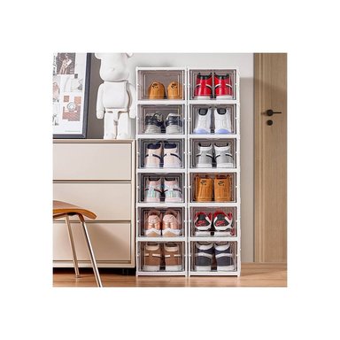 ZAPATERA BLANCO 6 NIVELES PLEGABLE ACRÍLICO - 2