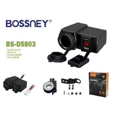 CARGADOR DE MOTO USB - 12V