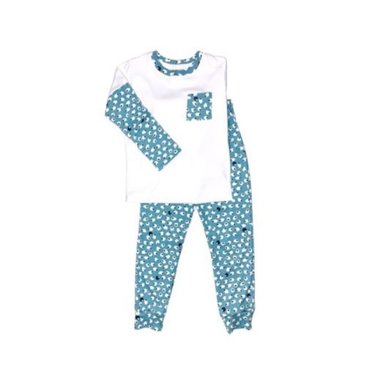 PIJAMA ALGODÓN NIÑO TURQUESA OVEJA