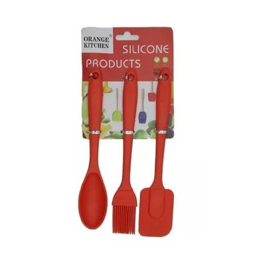 SET ESPÁTULA BROCHA Y CUCHARA DE SILICONA