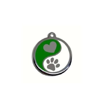 PLACA PARA COLLAR DE MASCOTAS MODELO YING YANG