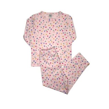 PIJAMA ALGODÓN NIÑA ROSADO ESTRELLAS