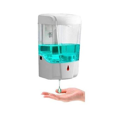 DISPENSADOR JABON TRANSPARENTE AUTOMATICO LIQUIDO O ALCOHOL GEL