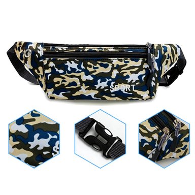 CANGURO MULTICOLOR MILITAR 2 CIERRES HOMBRE