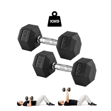 MANCUERNAS HEXAGONALES DE 10KG PAR