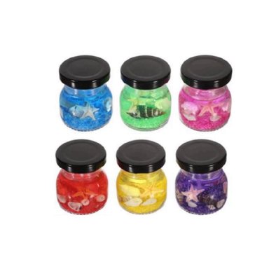 VELA DECORATIVA DE GELATINA MARINA 12 UNIDADES