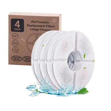 FILTRO FUENTE AGUA BEBEDERO MASCOTA4 UNIDADES ANAVAPETS