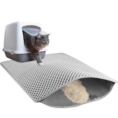 ALFOMBRA GATO ANAVAPETS SALIDA ARENERO 40X50 CM GRIS