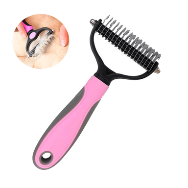 PEINE ANAVAPETS DESLANADOR DESMOTADOR PERRO Y GATO ROSA