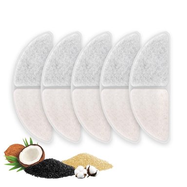 PACK DE 5 FILTROS PARA BEBEDERO RECARGABLE MEDIALUNA