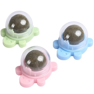 03 BOLITAS CATNIP PARA GATO TORTUGUITA