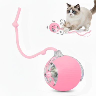 PELOTA INTERACTIVA CON SOGA, JUGUETE INTELIGENTE – ROSA