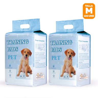 SET DE 2 PAÑALES DE PISO TALLA M 60X40CM - 100UND