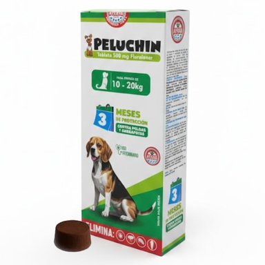 PELUCHIN ANTIPULGAS PARA PERRO 10 A 20 KG