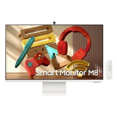 MONITOR LED UHD SAMSUNG 32" LS32BM801UNXGO SMART M8 4K WIFI BLUETOOTH WEBCAM USB C PARLANTES - 2