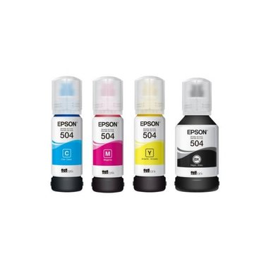TINTA T504 ORIGINAL TINTA EPSON JUEGO X 4U 3 COLORES Y 1 NEGRO