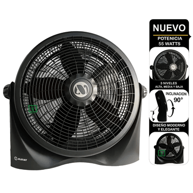 VENTILADOR RECIRCULADOR MIRAY VMC-958 55 WATTS CIRCULAR 16" 3 VELOCIDADES - 3