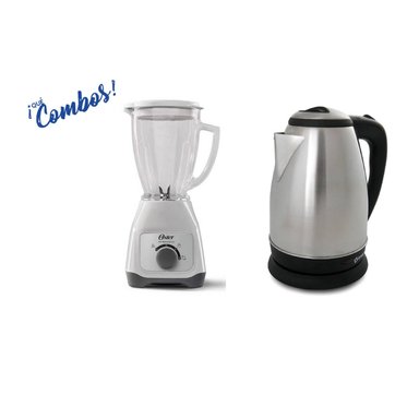 COMBO OSTER HERVIDOR IMACO KE 1801 + LICUADORA BLSTKAG WRD