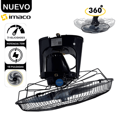 VENTILADOR DE TECHO IMACO OCF7919 75 WATTS ORBITAL