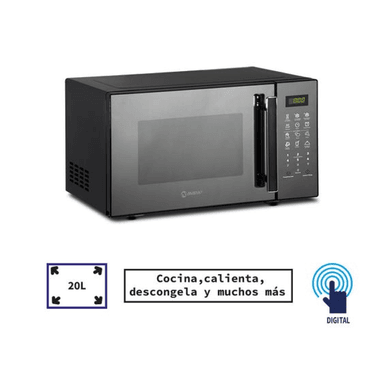 HORNO MICROONDAS MIRAY HMM-21N 20L